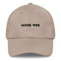 House Wife Dad Hat in Stone, front view